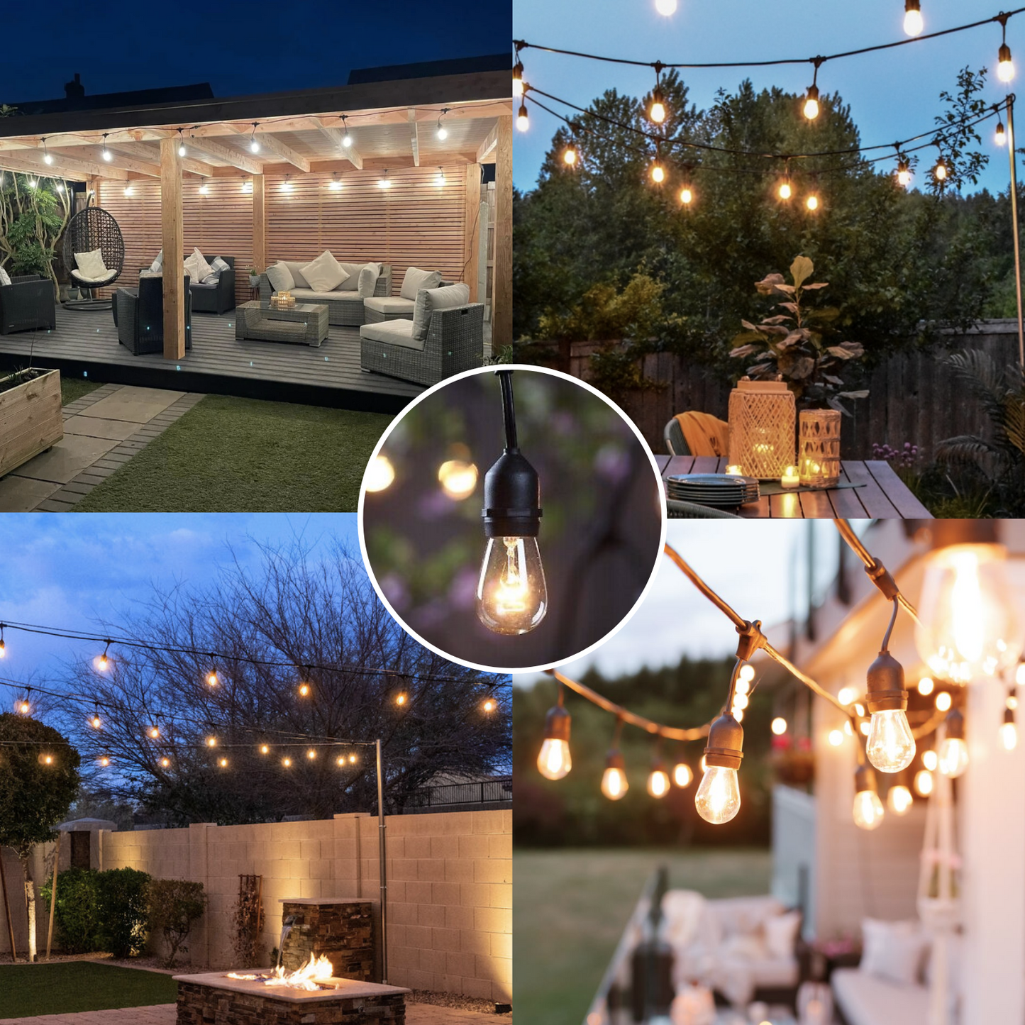 GardenBrite™ Complete Solar Festoon Bundle