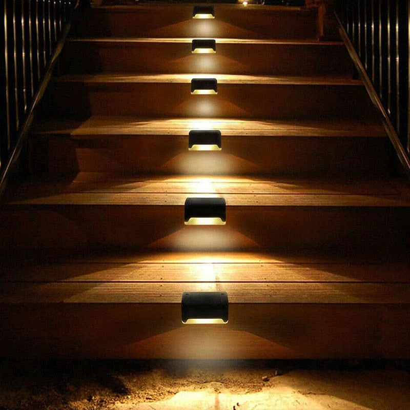 Waterproof step outlet lights