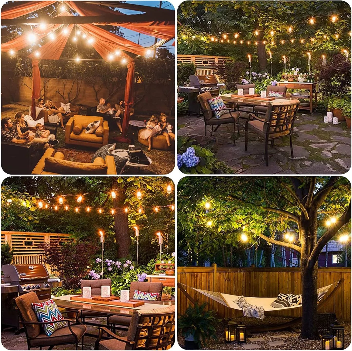 GardenBrite™ E12 Solar Festoon Light Pack