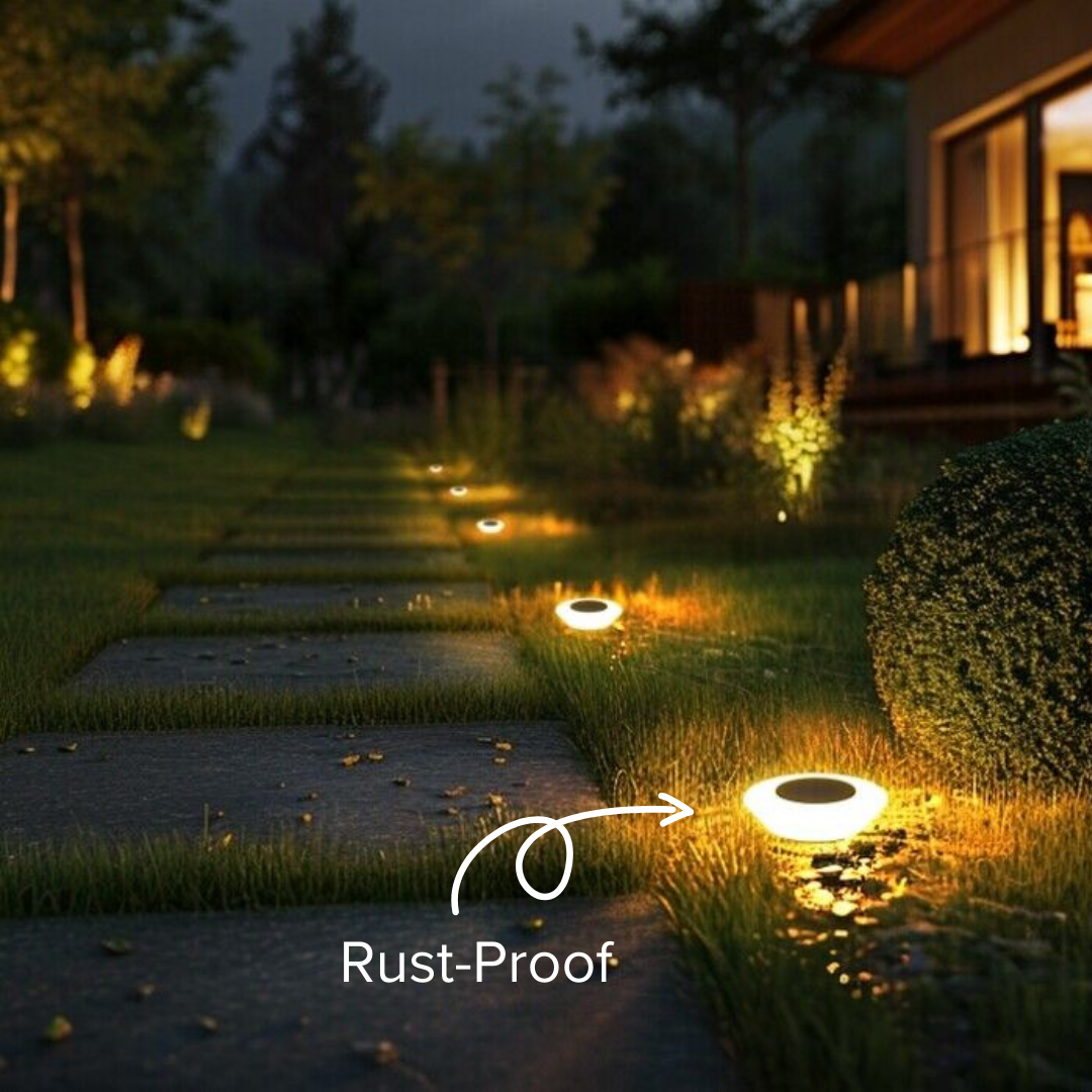 Python Pack Ground Light GardenBrite™ Rust-Proof Solar Ground Light Pack