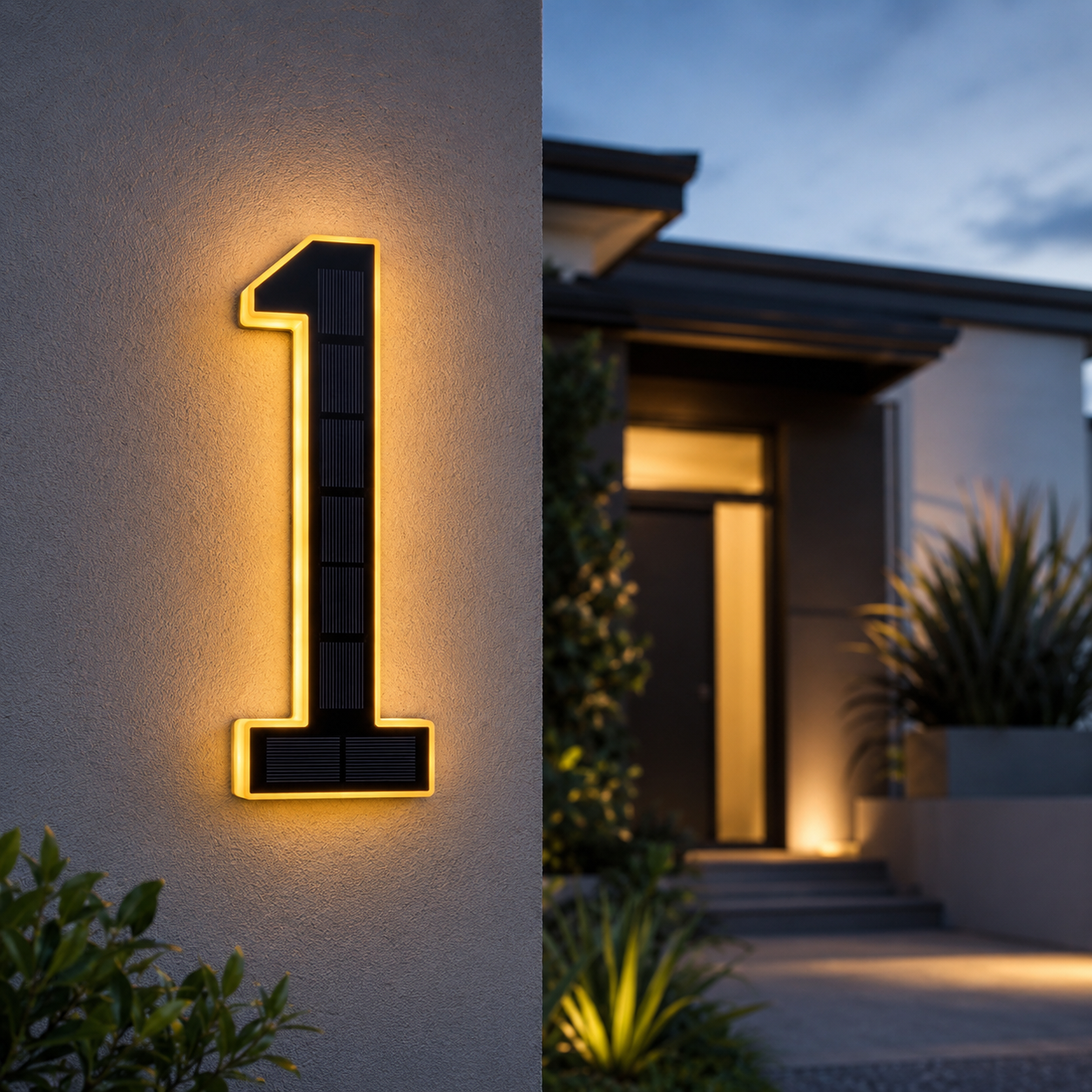 GardenBrite™ Solar House Number Lights