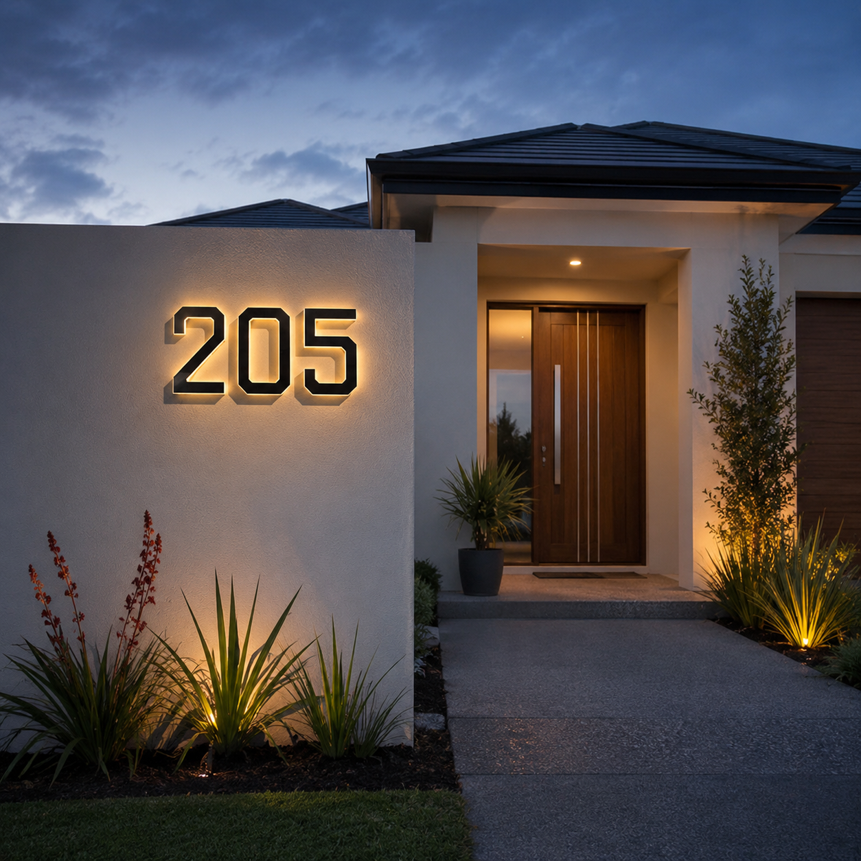 GardenBrite™ Solar House Number Lights