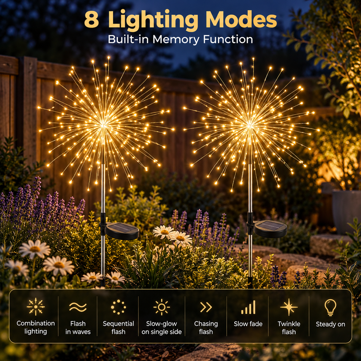 GardenBrite™ Solar Firework Lights